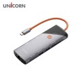 [������] 8IN1 �ⰡLAN/HDMI USB��Ƽ��� PD90W���� 4K�̷��� TF SDī�帮�� TCH-L80